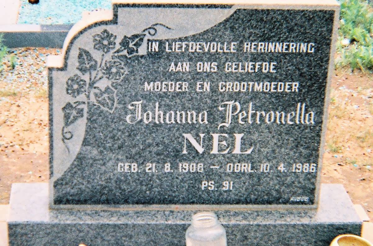 NEL Johanna Petronella 1908-1986