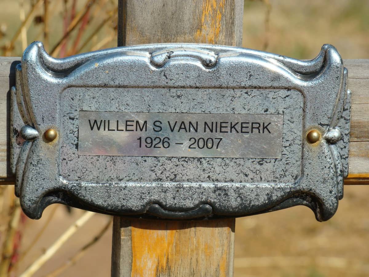 NIEKERK Willem S., van 1926-2007