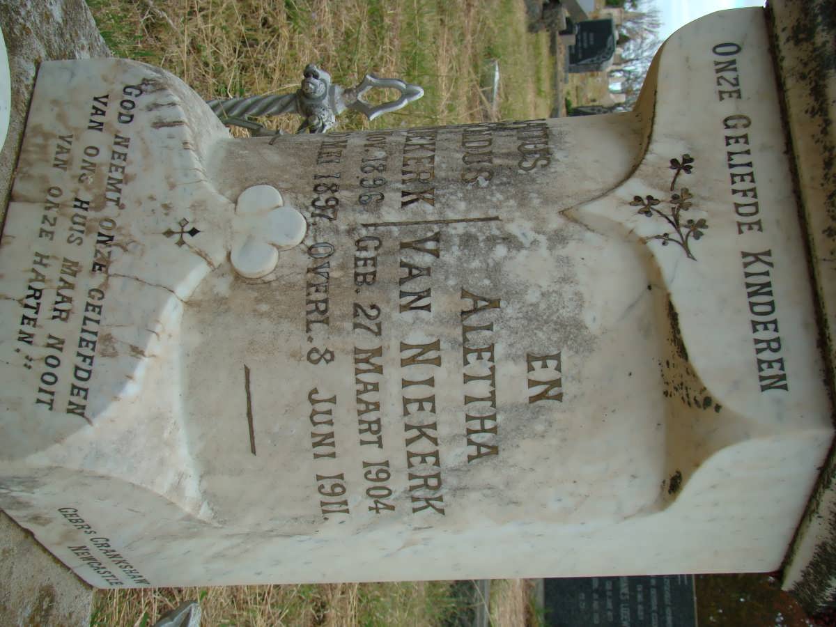 NIEKERK Alettha, van 1904-1911