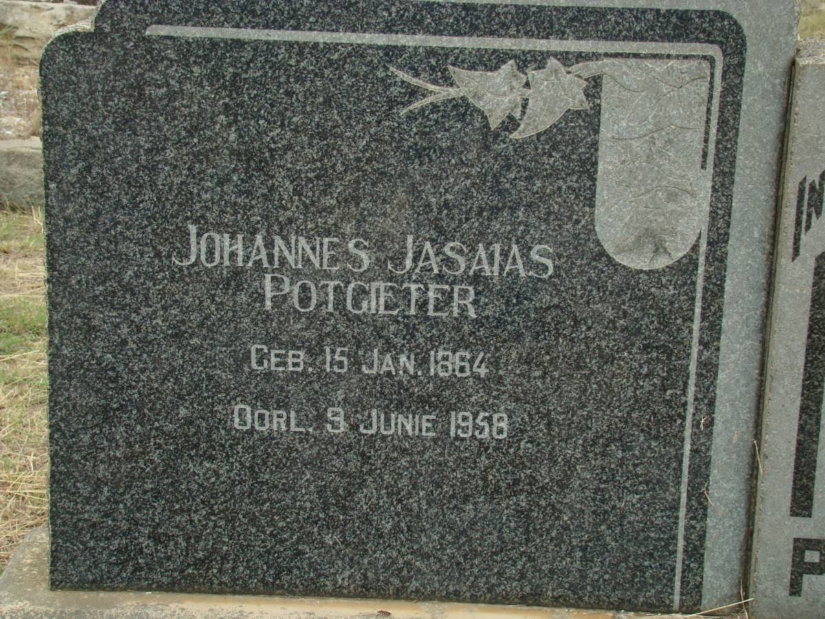 POTGIETER Johannes Jasaias 1864-1958