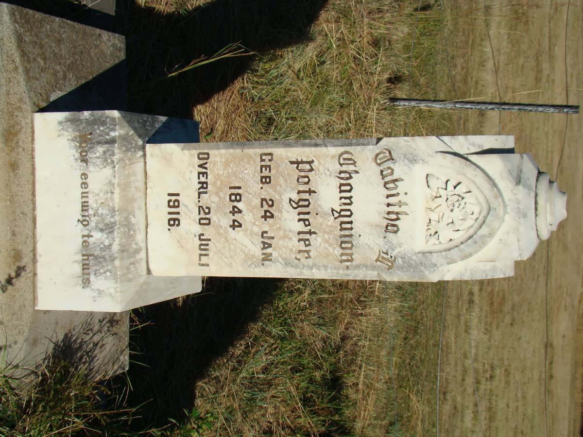 POTGIETER Tabitha I. nee CHANGUION 1844-1916