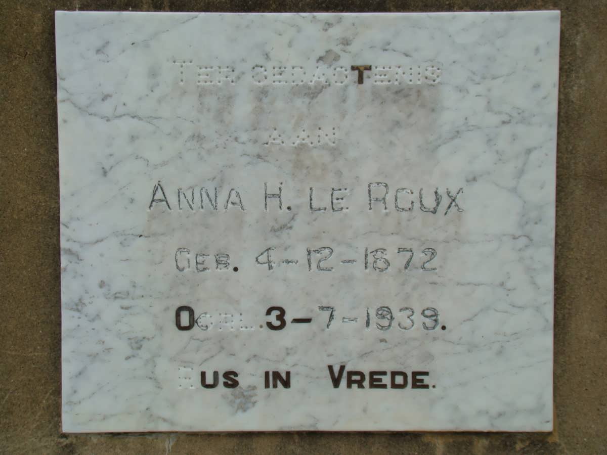 ROUX Anna H., le 1872-1939