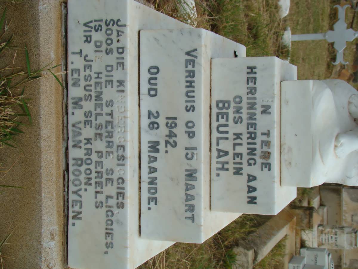 ROOYEN Beulah, van -1942