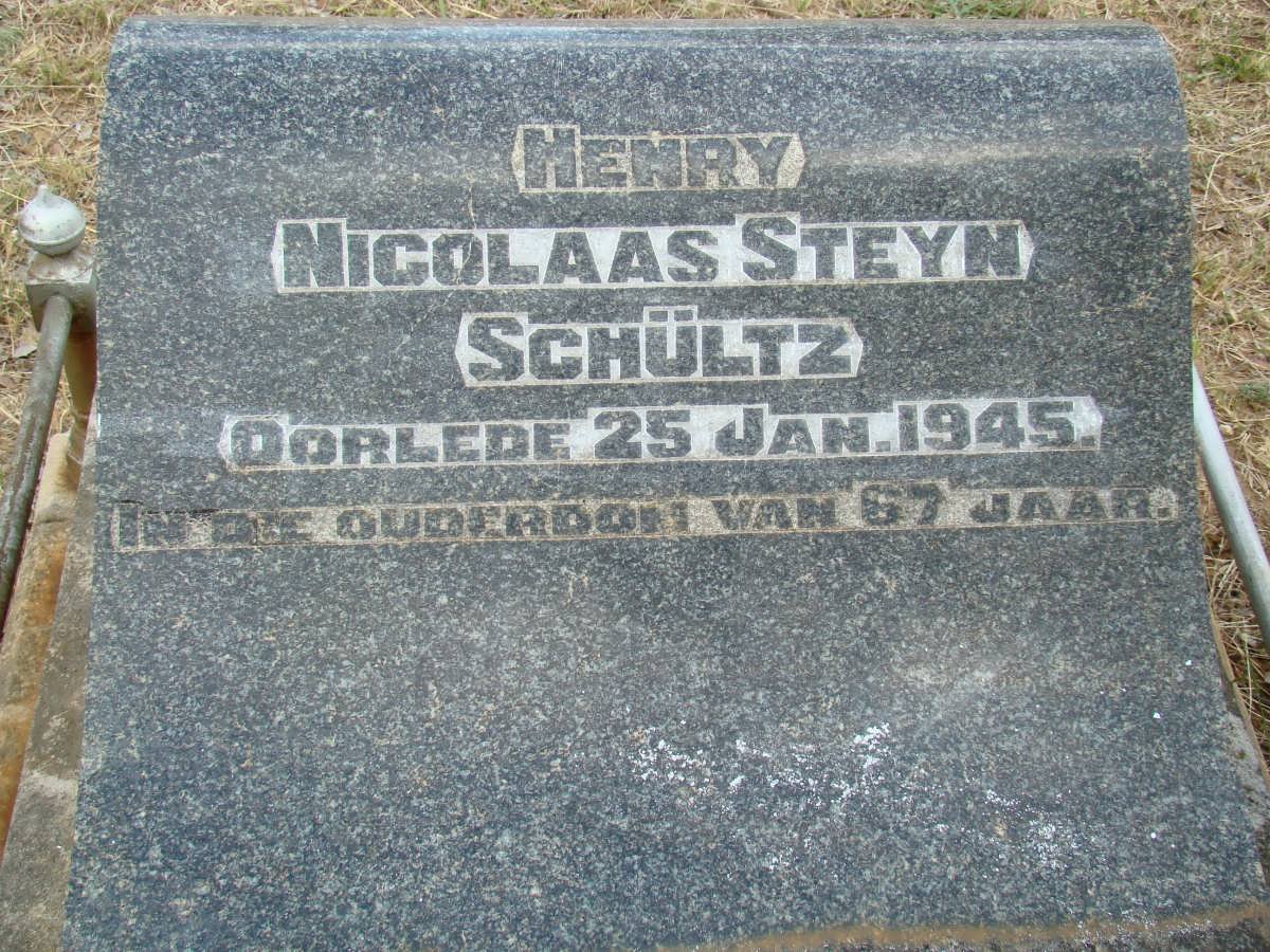 SCHULTZ Henry Nicolaas Steyn -1945