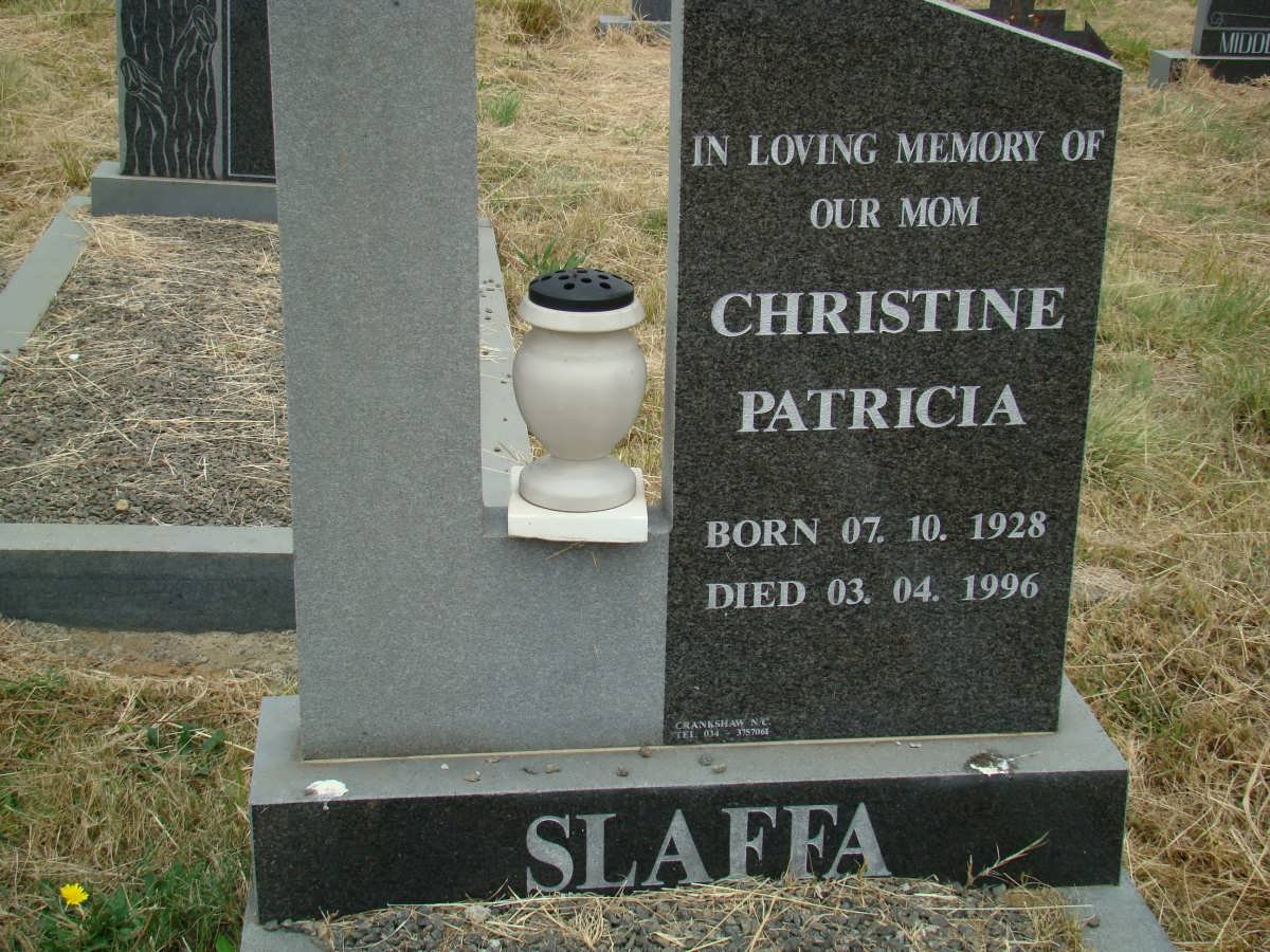 SLAFFA Christine Patricia 1928-1996