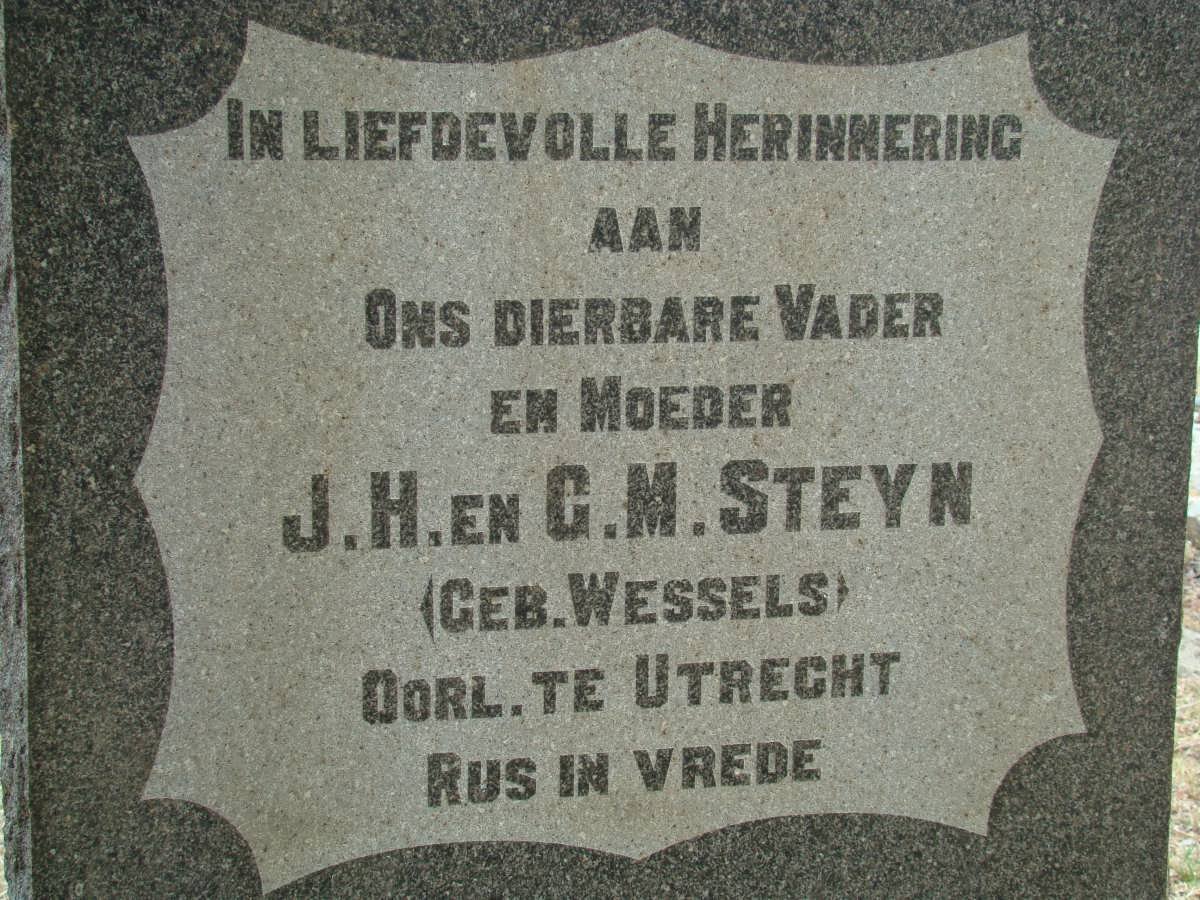 STEYN J.H. &amp; G.M. WESSELS