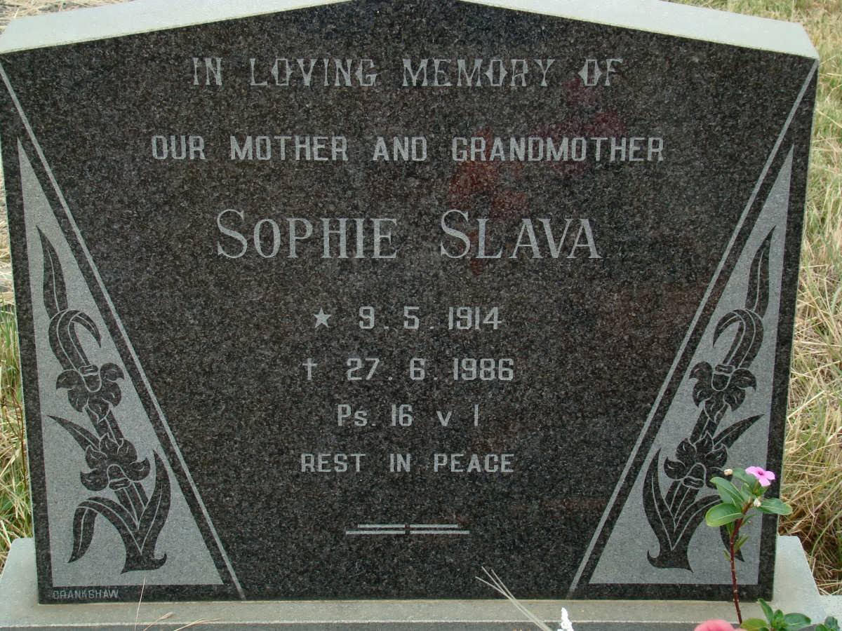 SLAVA Sophie 1914-1986