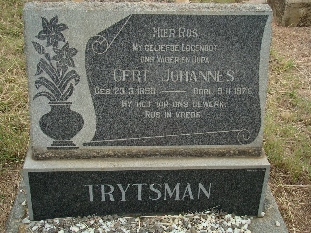 TRYTSMAN Gert Johannes 1898-1975