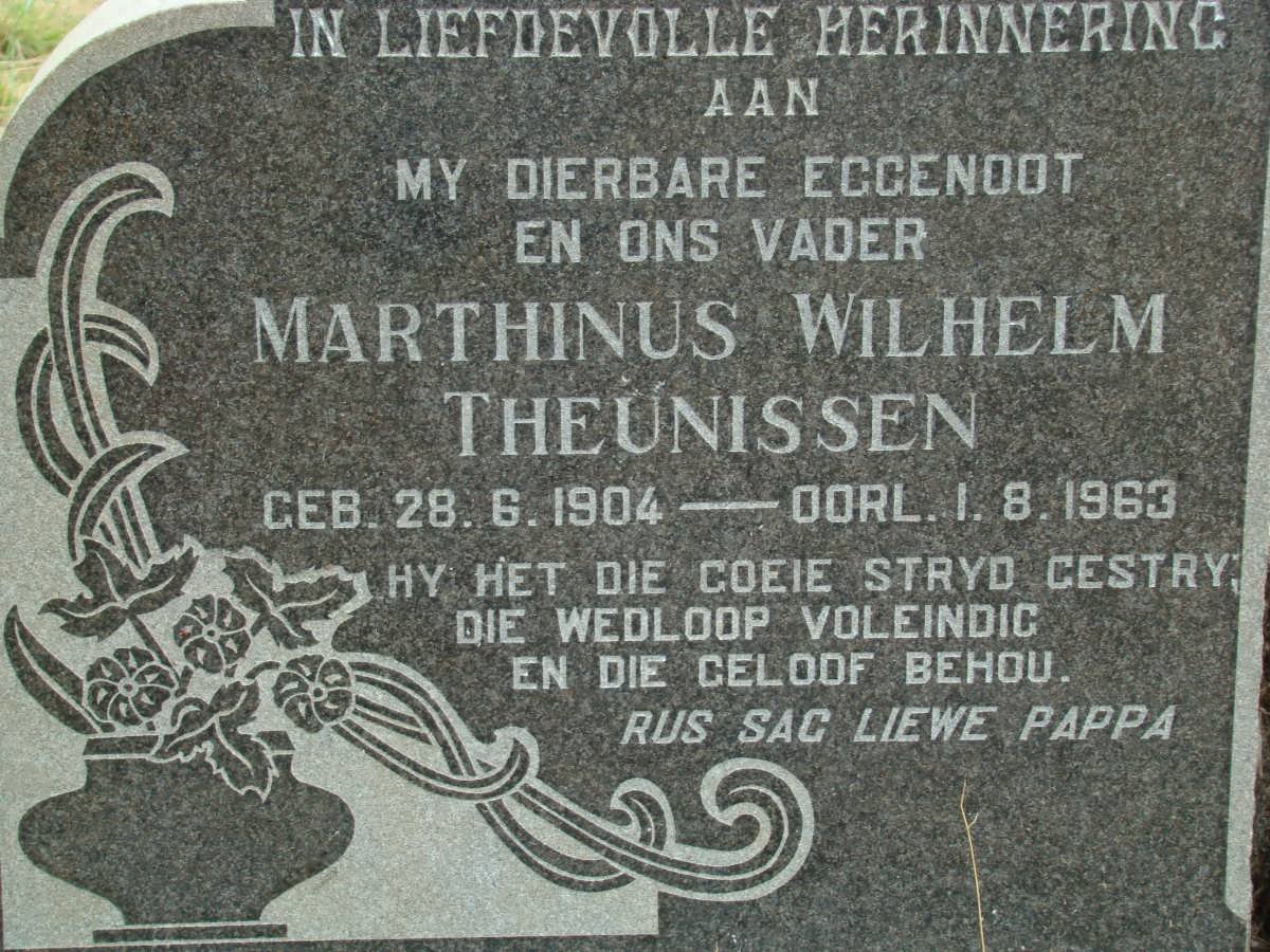 THEUNISSEN Marthinus Wilhelm 1904-1963
