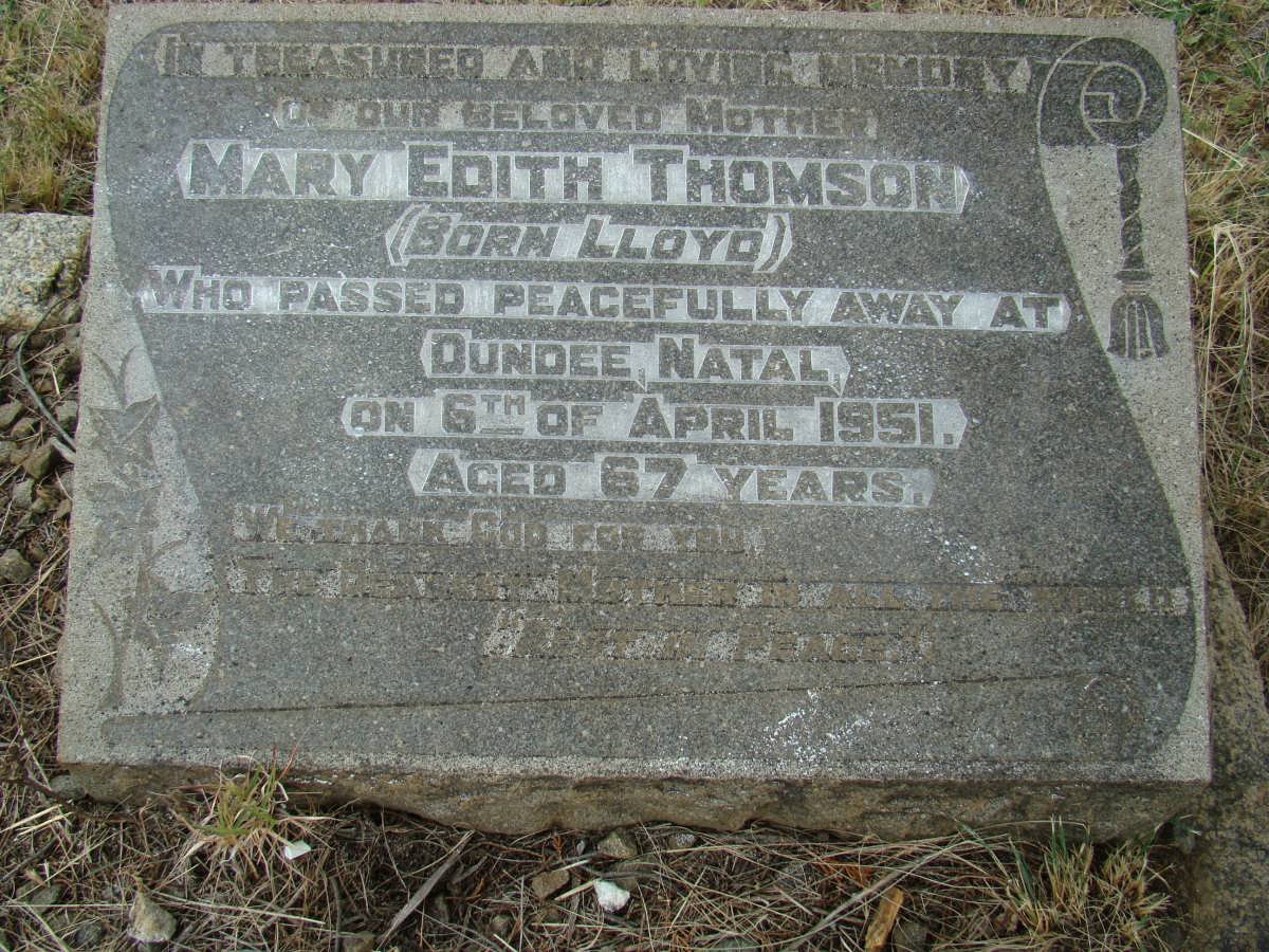 THOMSON Mary Edith nee LLOYD -1951