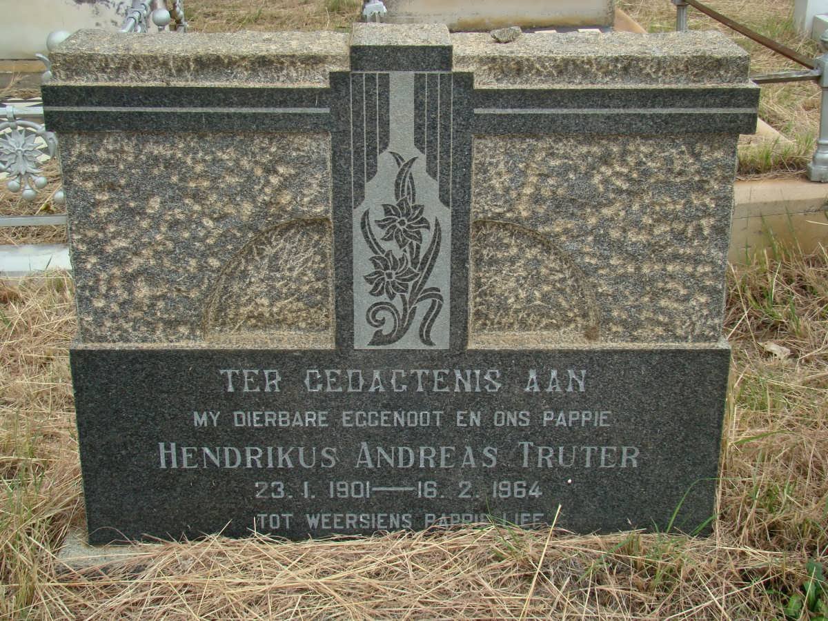 TRUTER Hendrikus Andreas 1901-1964