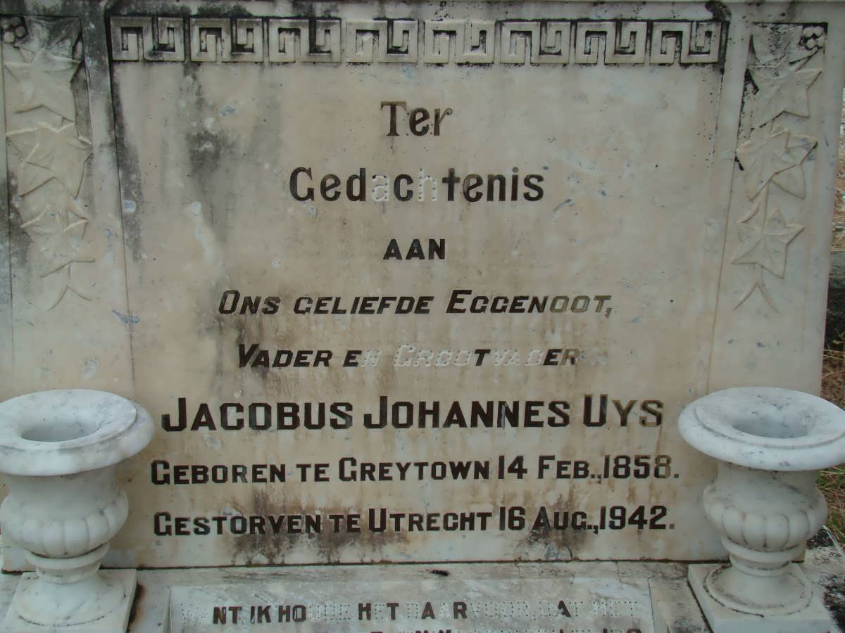 UYS Jacobus Johannes 1858-1942