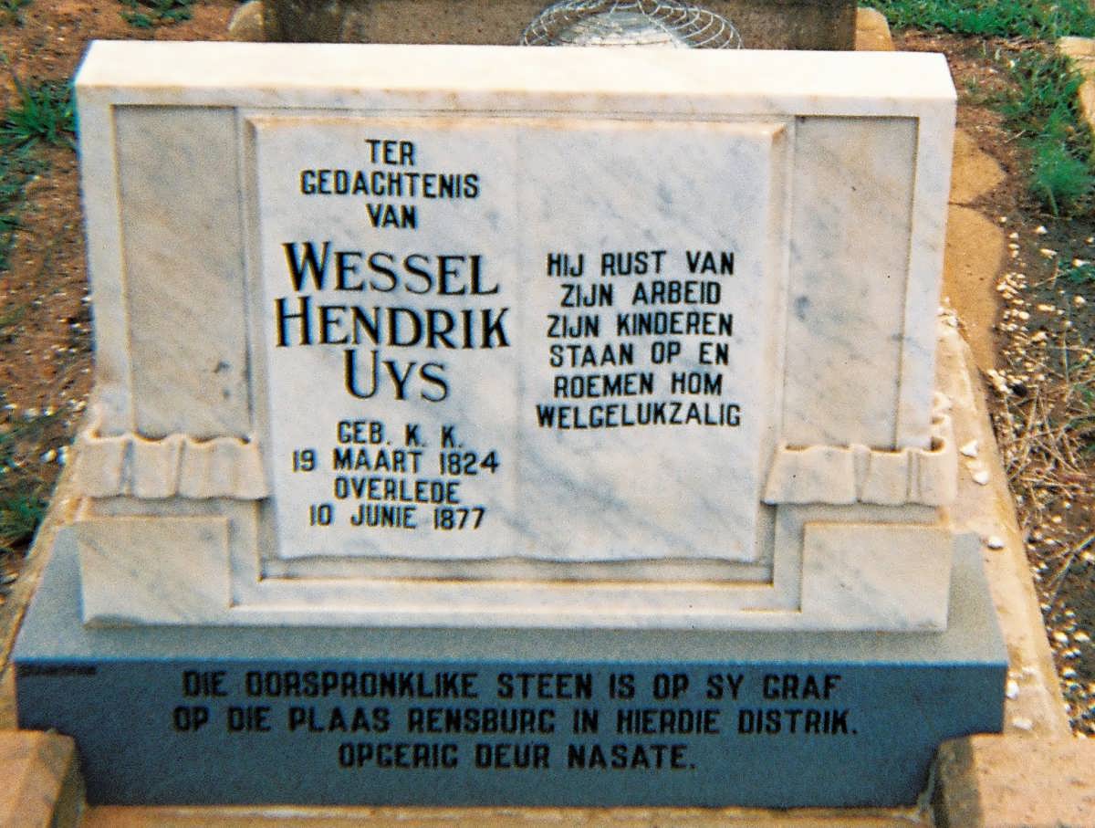 UYS Wessel Hendrik 1824-1877