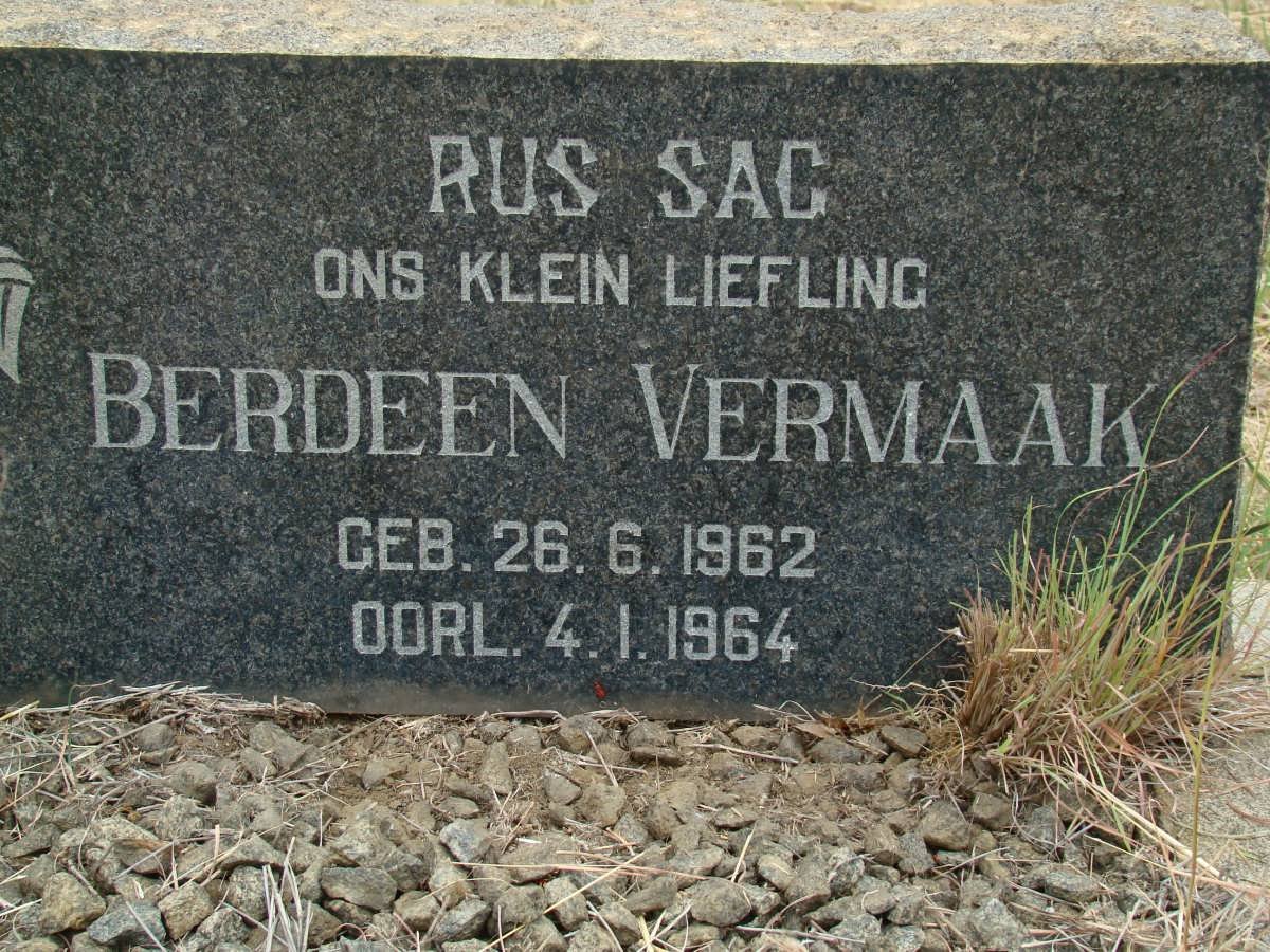 VERMAAK Berdeen 1962-1964