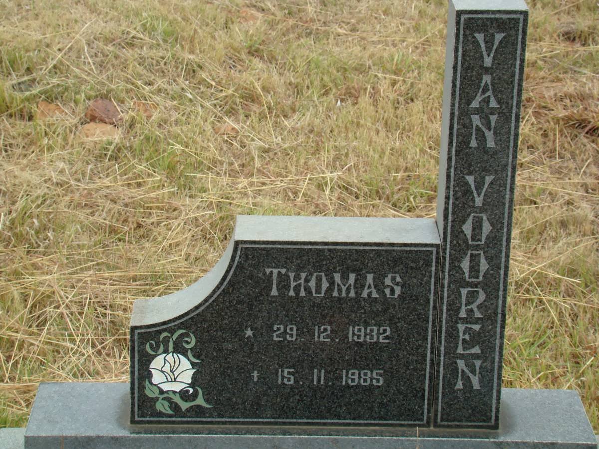 VOOREN Thomas, van 1932-1985