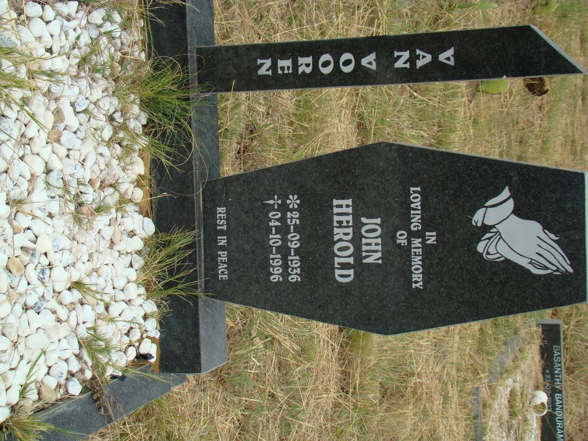 VOOREN John Herold, van 1936-1996