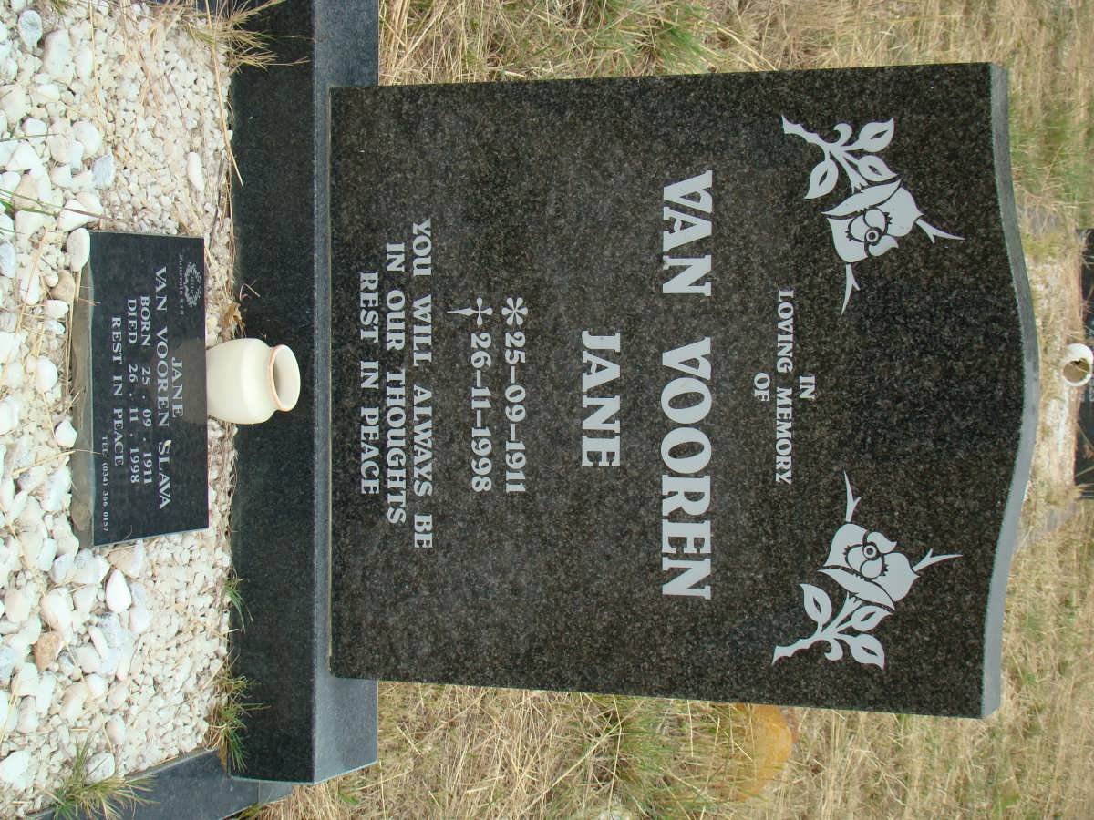 VOOREN Jane, van 1911-1998