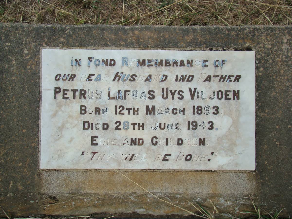 VILJOEN Petrus Lafras Uys 1893-1943