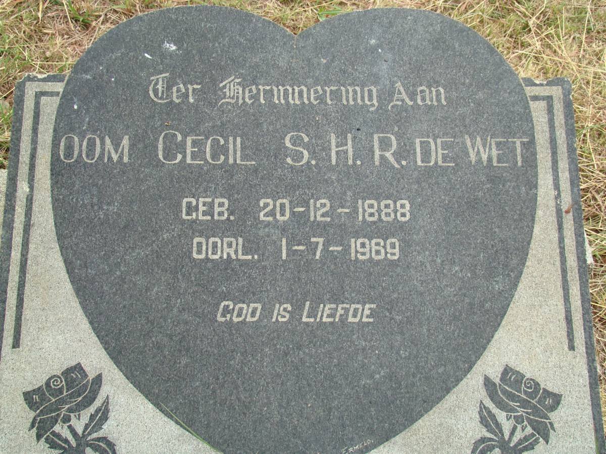 WET Cecil S.H., de 1888-1969