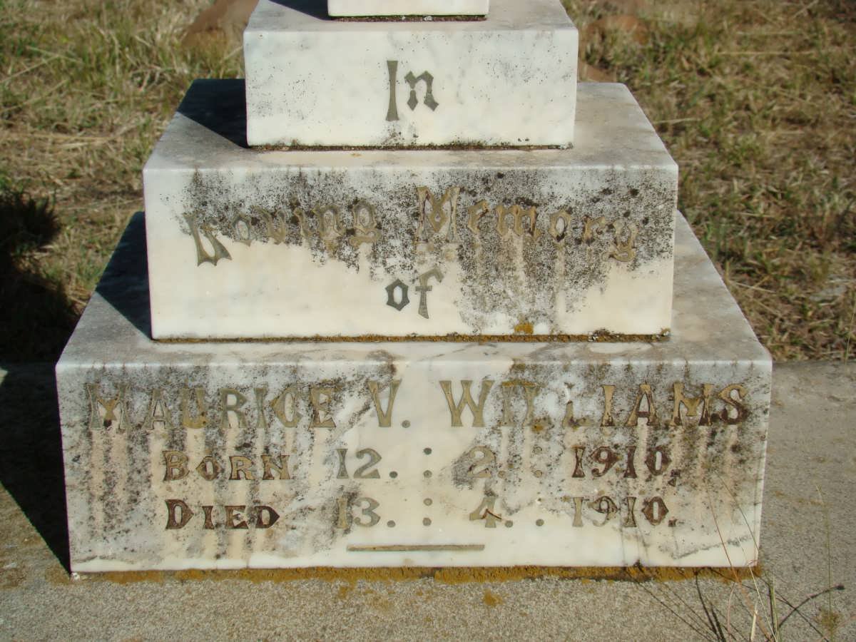 WILLIAMS Maurice V. 1910-1910
