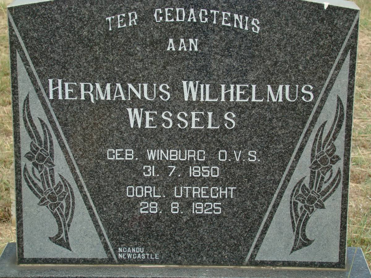 WESSELS Hermanus Wilhelmus 1850-1925