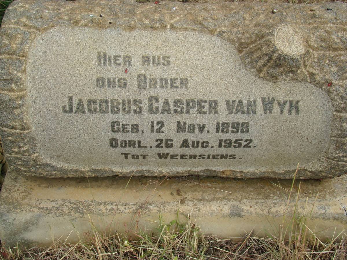 WYK Jacobus Casper, van 1898-1952