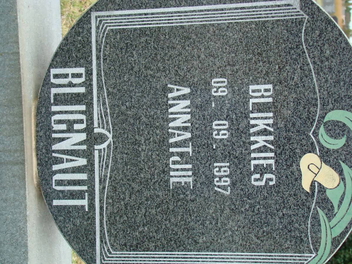 BLIGNAUT Blikkies -1997 &amp; Annatjie -1997