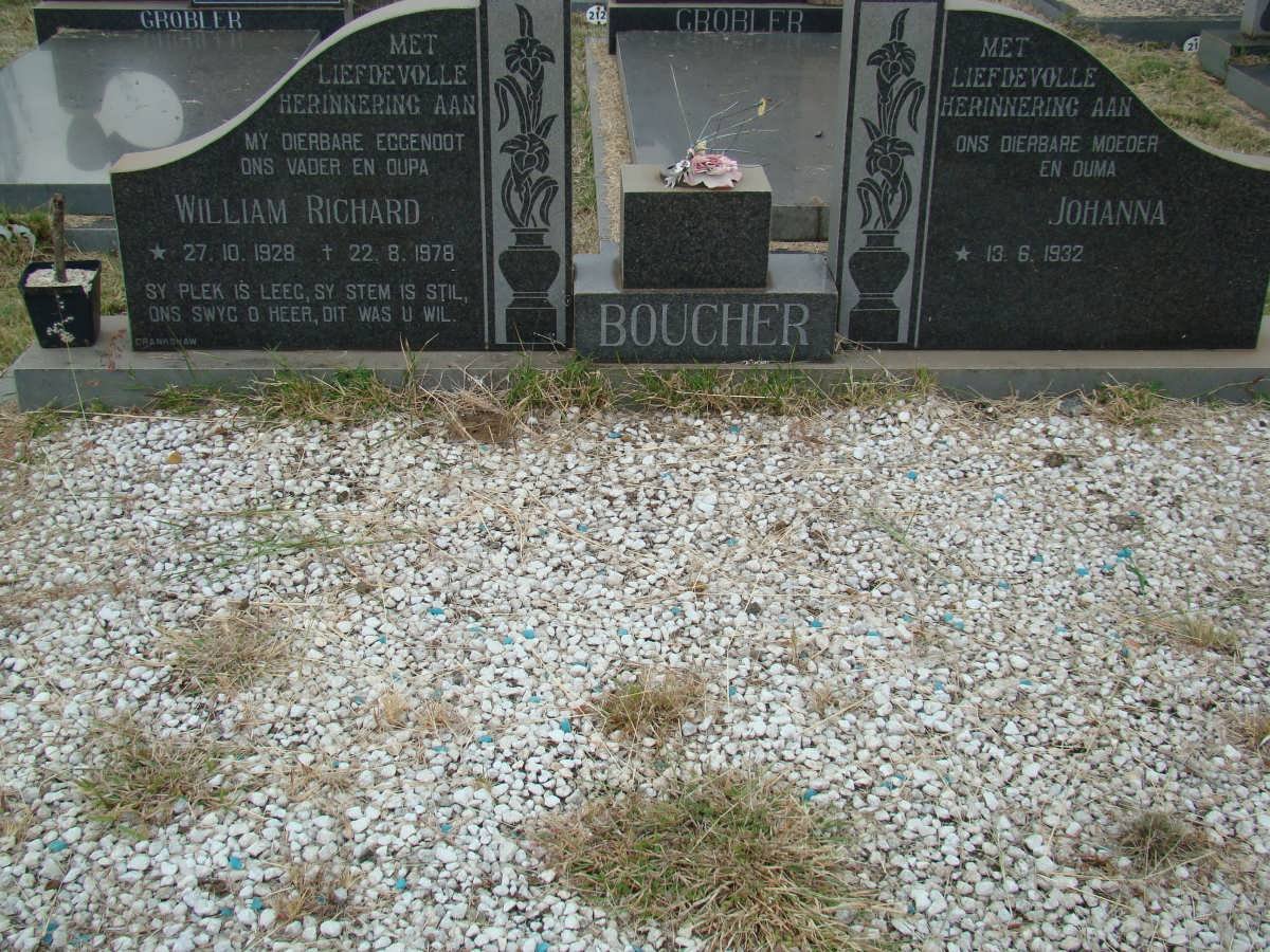 BOUCHER William Richard 1928-1978 &amp; Johanna 1932-