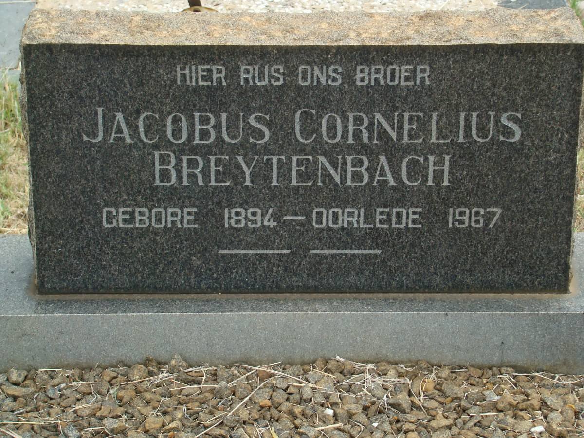 BREYTENBACH Jacobus Cornelius 1894-1967