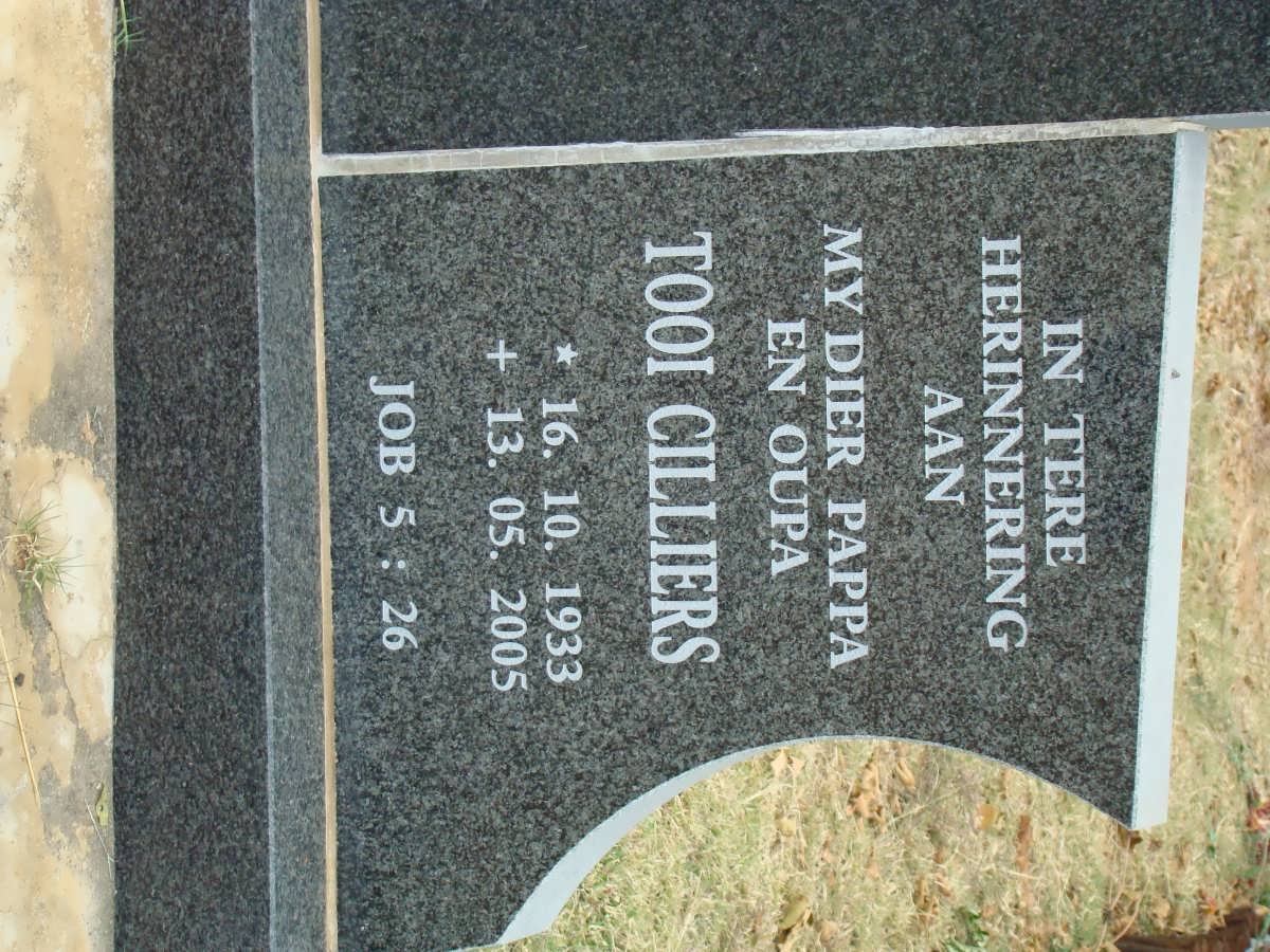 CILLIERS Tooi 1933-2005