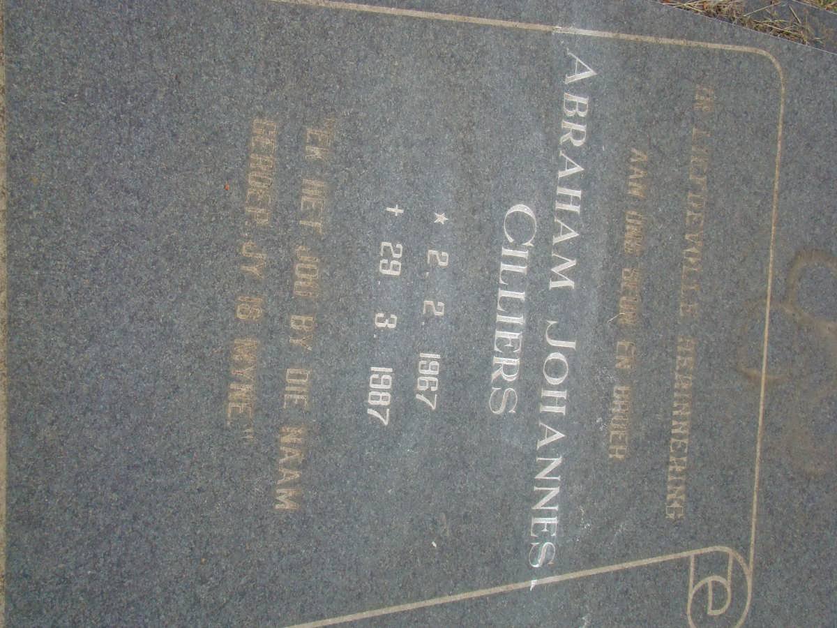 CILLIERS Abraham Johannes 1967-1987