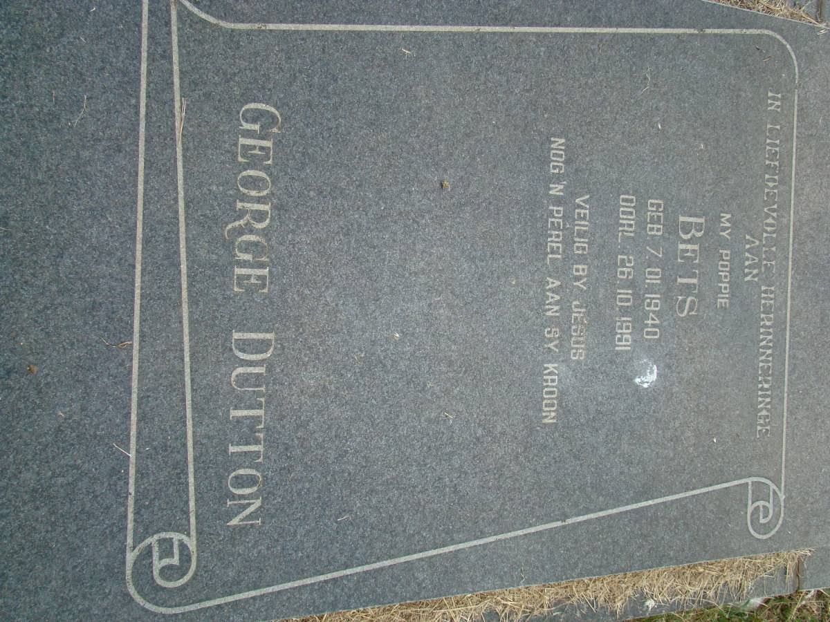 DUTTON Bets 1940-1991