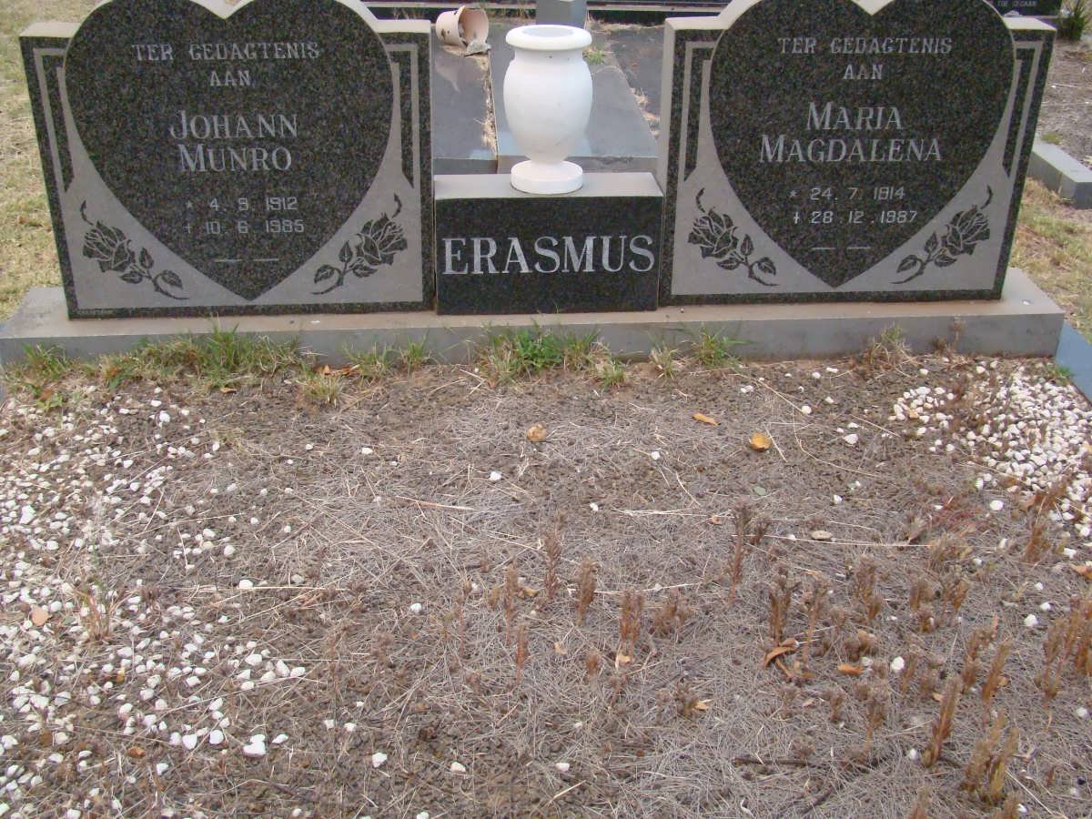 ERASMUS Johann Munro 1912-1985 &amp; Maria Magdalena 1914-1987