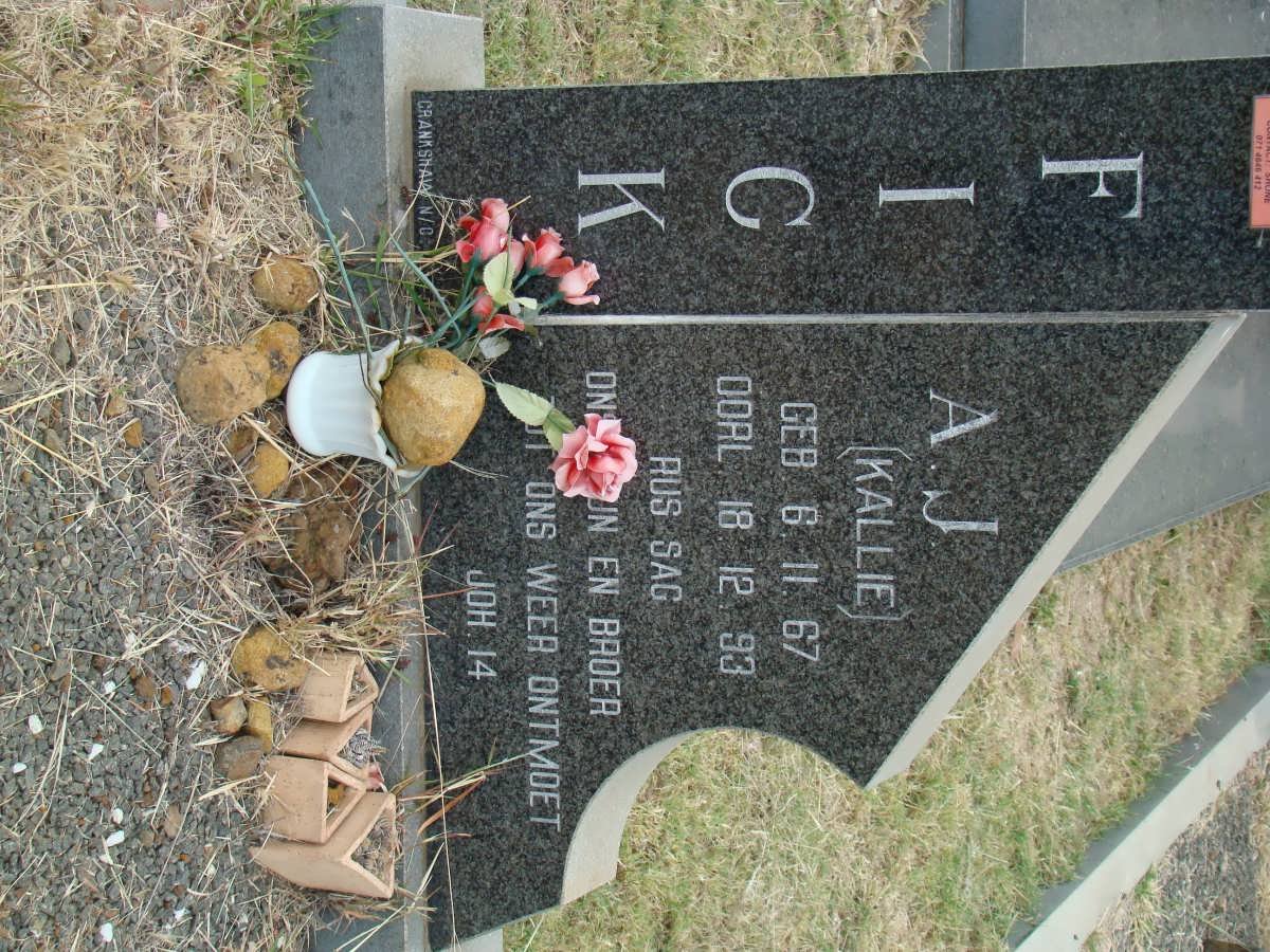 FICK A.J. 1967-1993