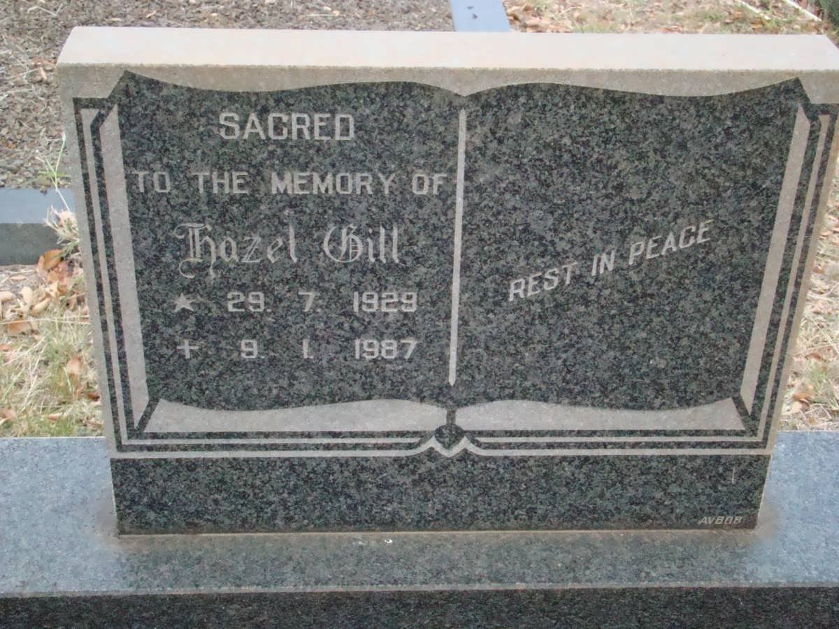 GILL Hazel 1929-1987