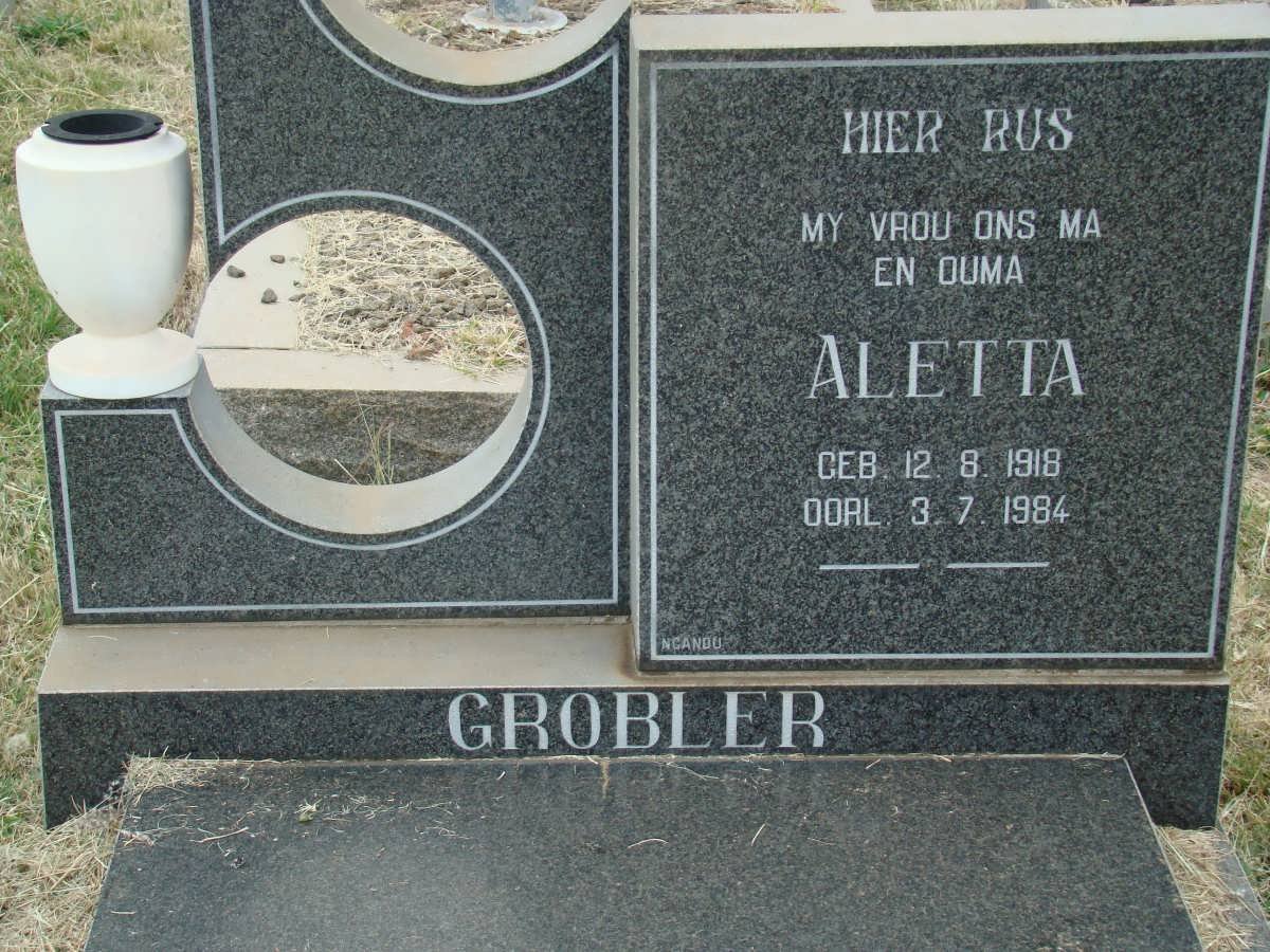 GROBLER Aletta 1918-1984