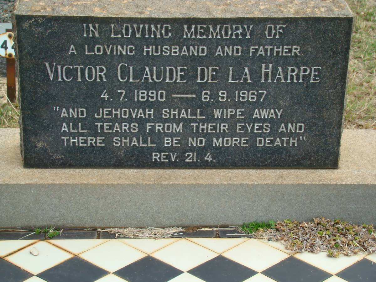 HARPE Victor Claude, de la 1890-1967