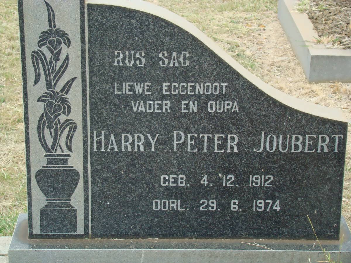 JOUBERT Harry Peter 1912-1974