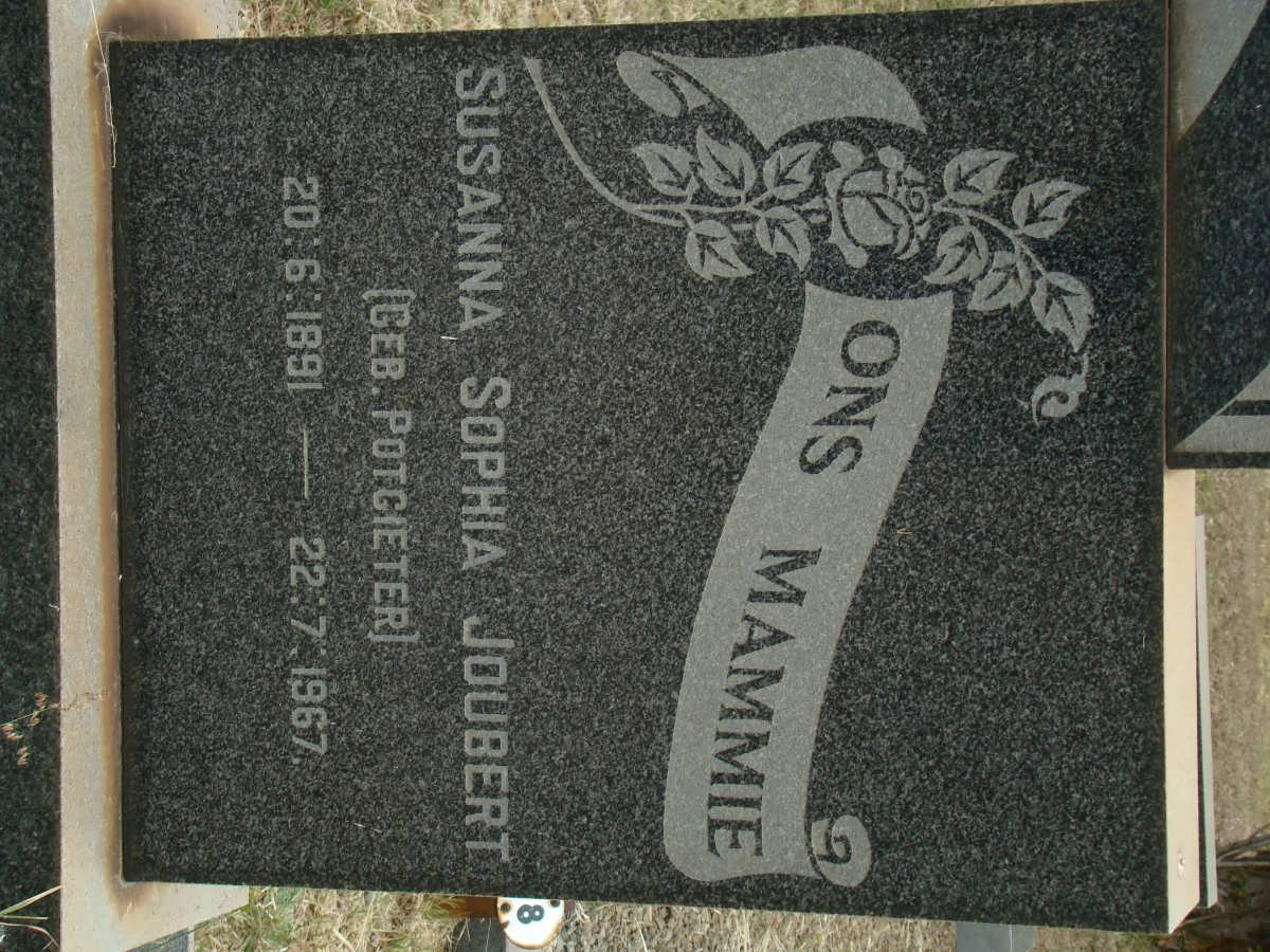 JOUBERT Susanna Sophia nee POTGIETER 1891-1967