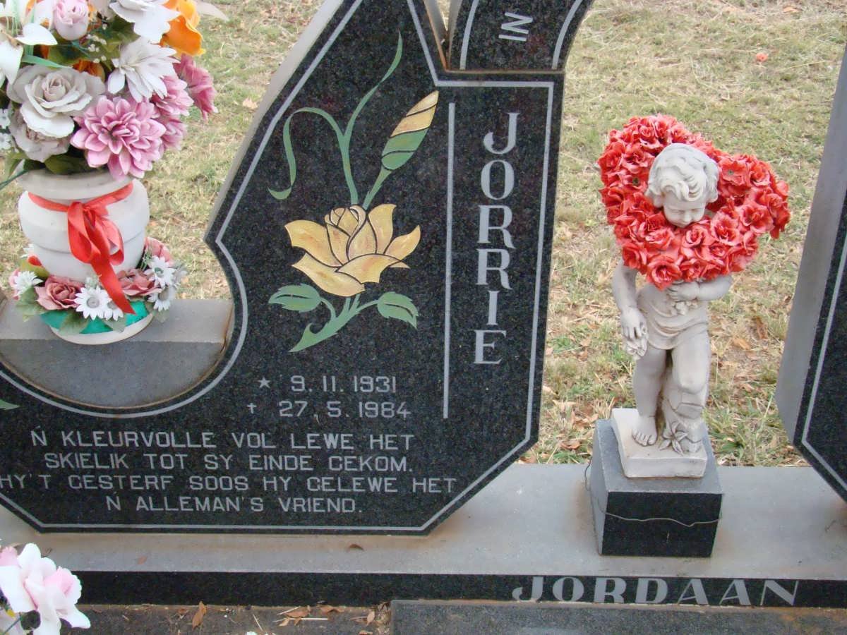 JORDAAN Jorrie 1931-1984