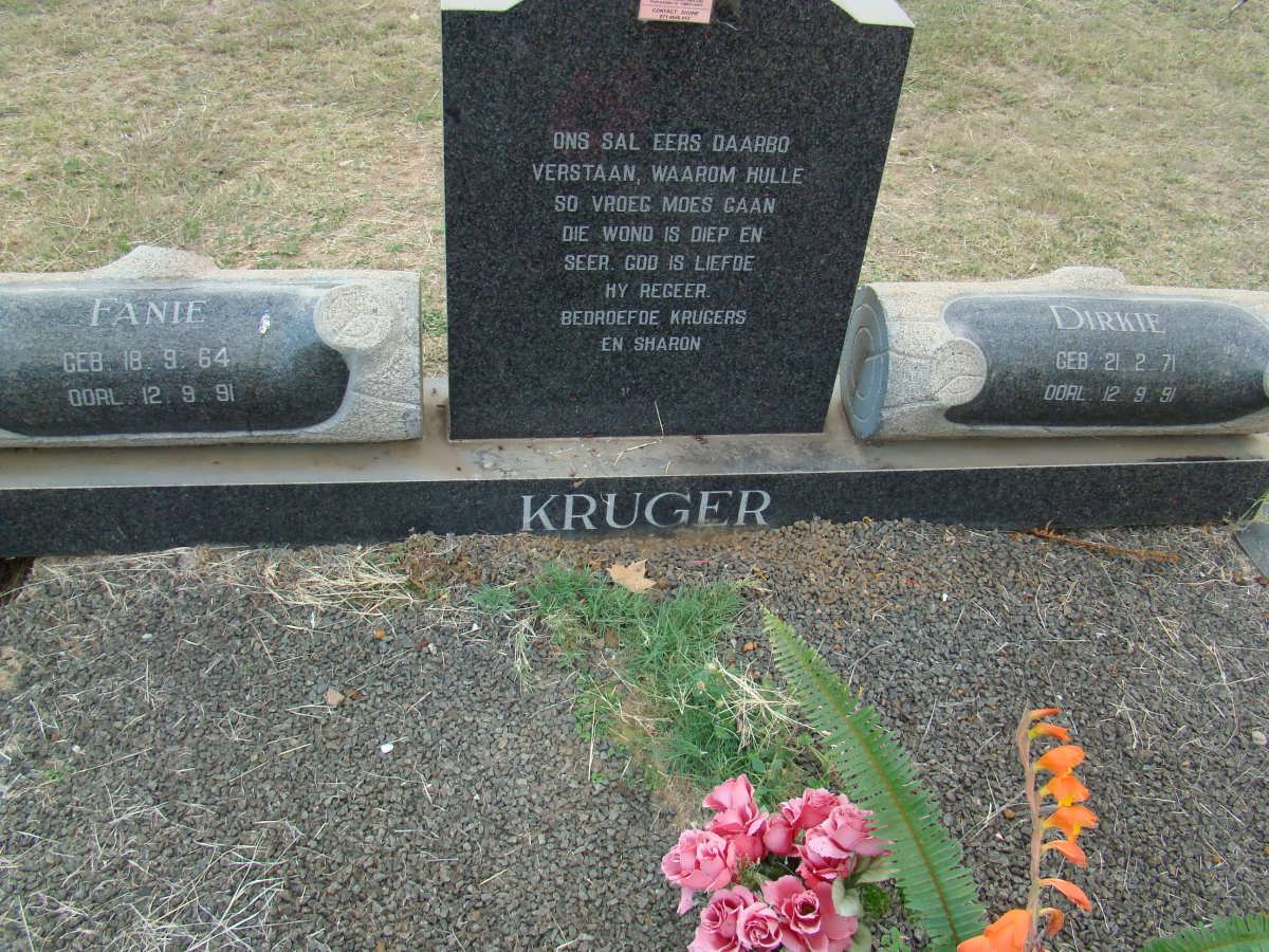 KRUGER Fanie 1964-1991 &amp; Dirkie 1971-1991