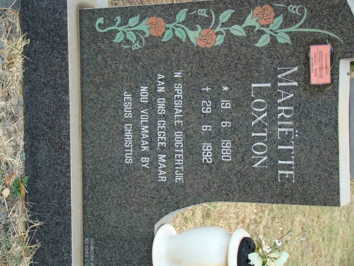 LOXTON Mariette 1980-1992