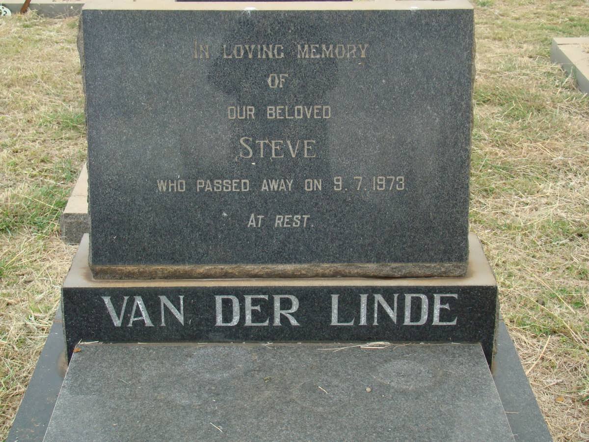 LINDE Steve, van der -1973