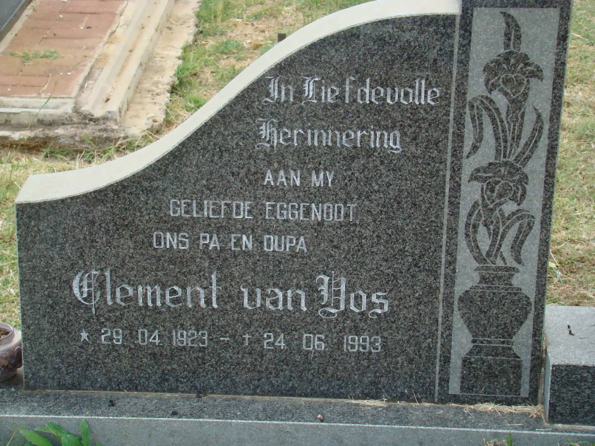 LENS Clement van Vos 1923-1993