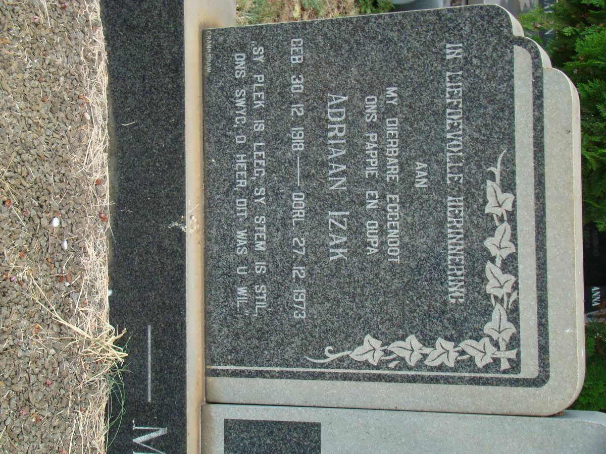 MOOLMAN Adriaan Izak 1918-1973