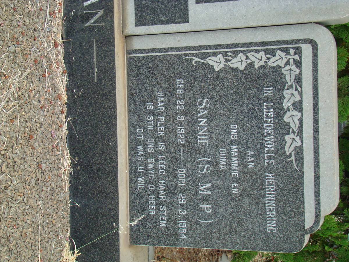 MOOLMAN S.M.P. 1922-1984