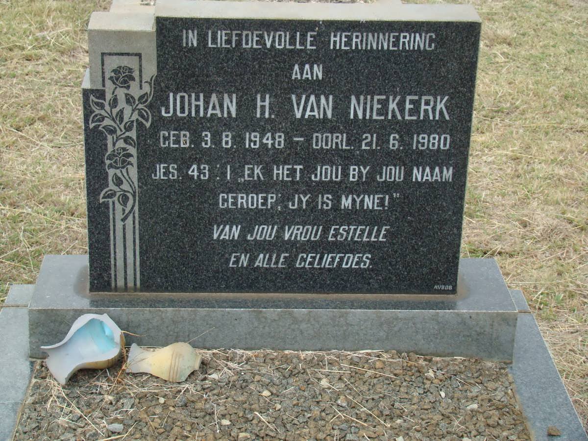 NIEKERK Johan H., van 1948-1980