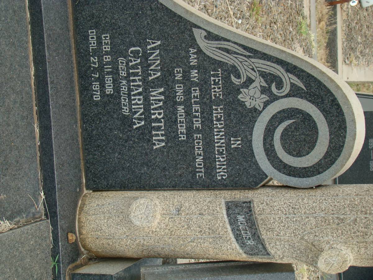 ODENDAAL Anna Martha Catharina nee KRUGER 1906-1970