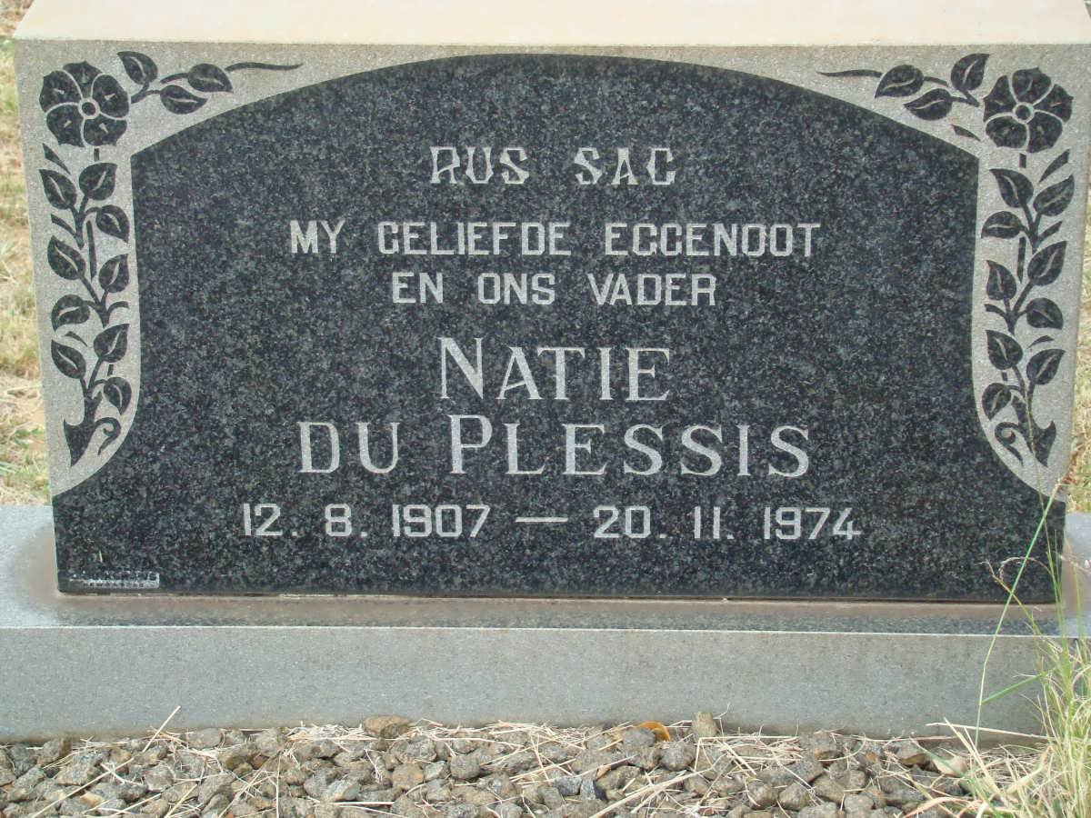 PLESSIS Natie, du 1907-1974