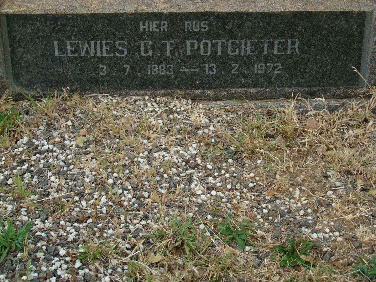 POTGIETER Lewies G.T. 1883-1972